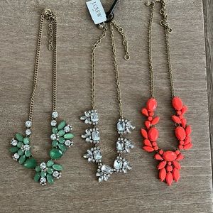 J Crew statement necklaces